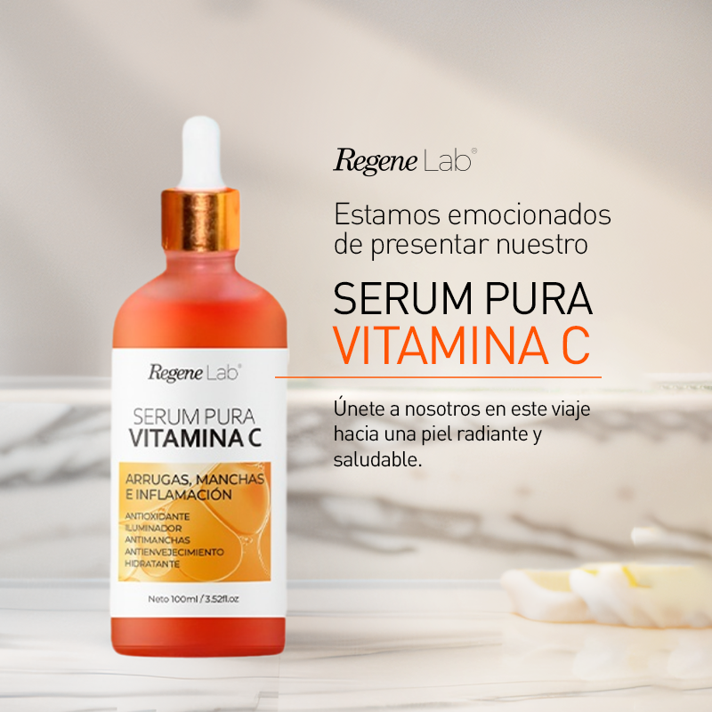 SUERO FACIAL VITAMINA C + ÁCIDO HIALURÓNICO