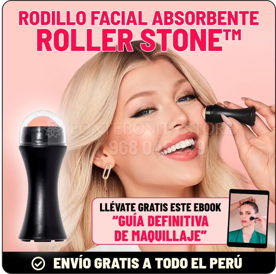 RODILLO FACIAL ABSORBENTE - ROLLER STONE™