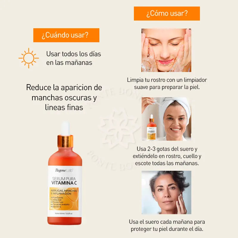 SERUM PURA VITAMINA C - REGENELAB OFICIAL