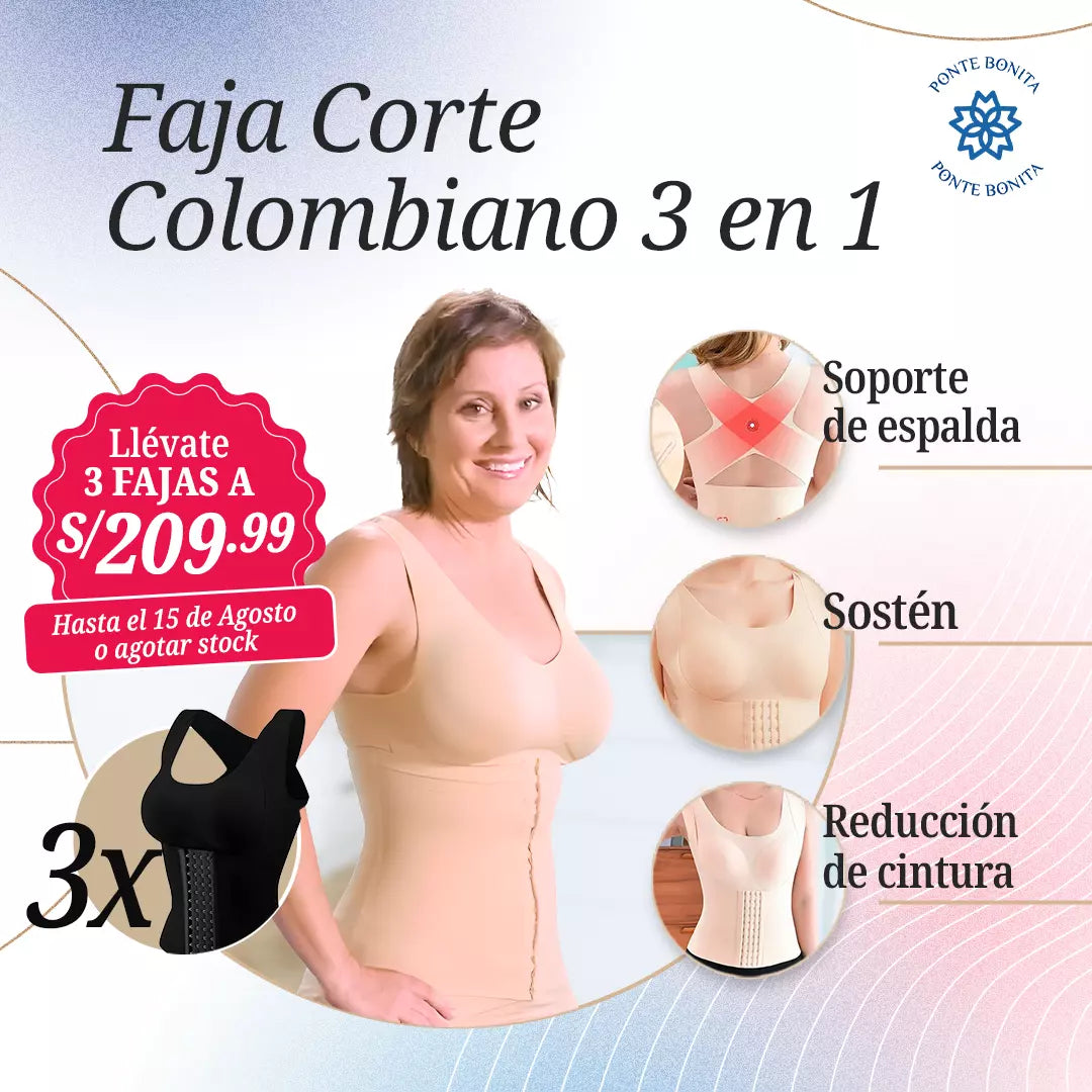 FAJA CORTE COLOMBIANO 3 en 1