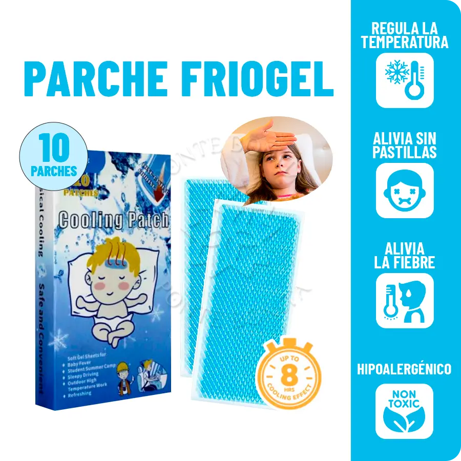 PARCHE FRIOGEL - Parches para calmar la Fiebre